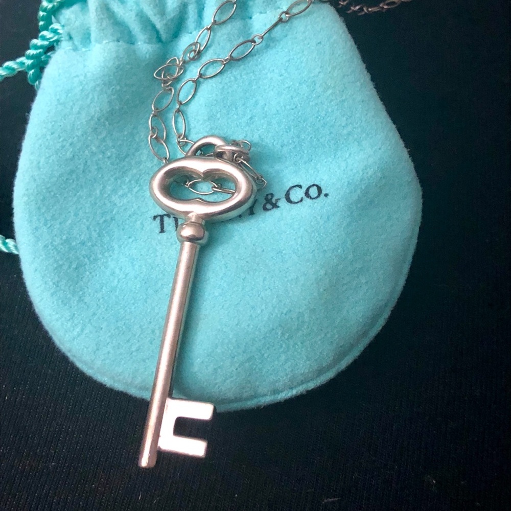 Tiffany & Co. key pendant necklace